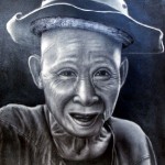 Smilling old man by Win Htet