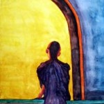 Gazing Monk by Myat Thein Zaw