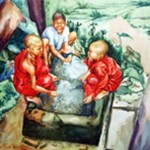 Playing Novices & Kid by Kyaw Kyaw Hein