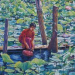 Carrying water by Myat Thein Zaw