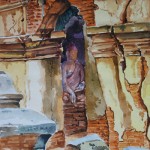 Statue-inside-the-Ruin-Temple by Wanna Zaw