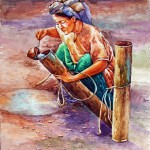 Carrying-water-by-Kyaw-Kyaw-Heain