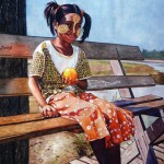 Girl-With-an-Apple-by-Myat-Thein Zaw