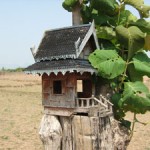 Spirit house in the field